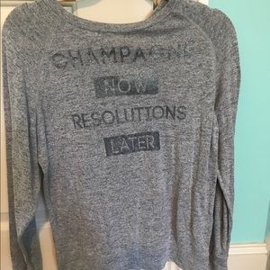 Gray sweatshirt